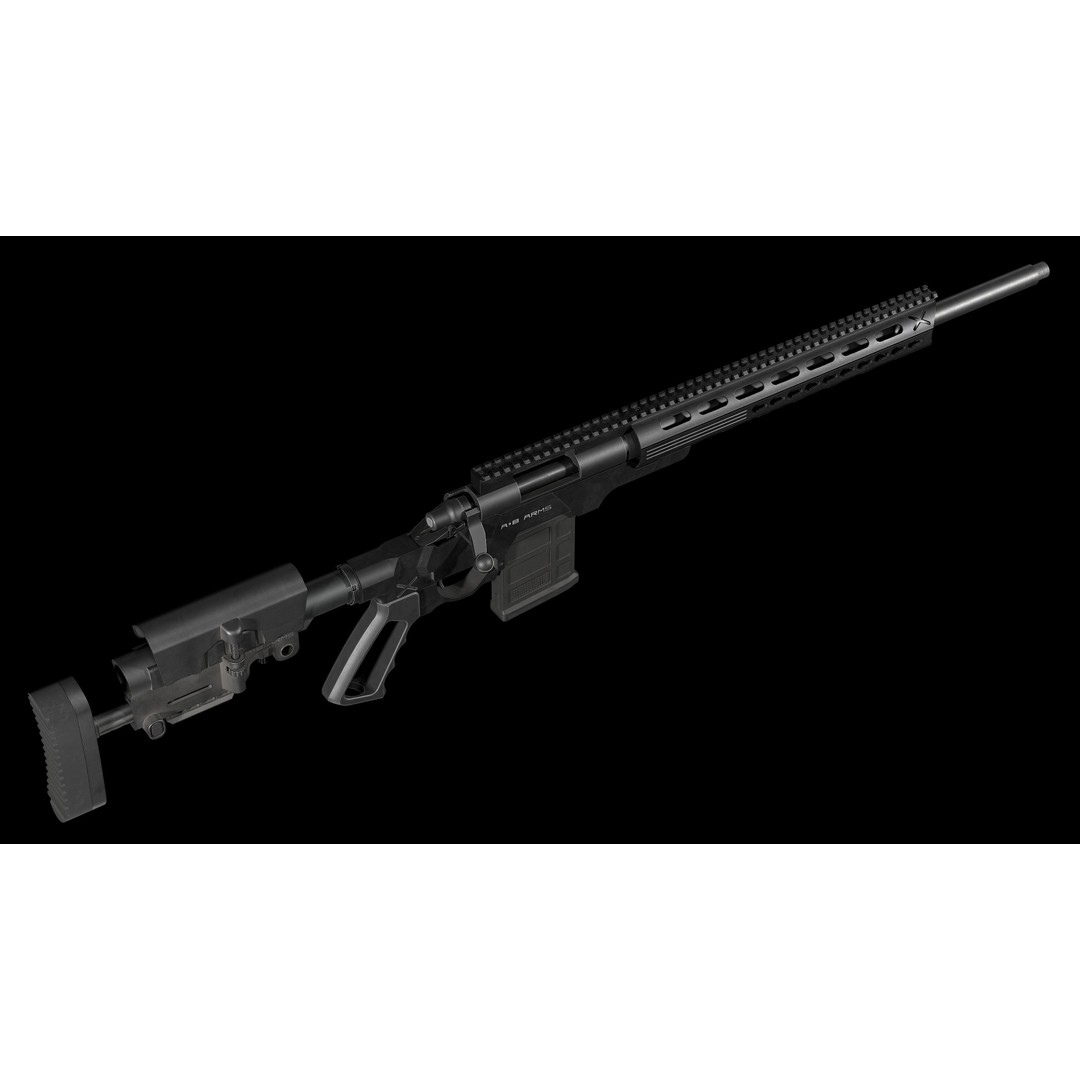 Remington M700 Tactical Sniper Rifle 3D Model – Low-Poly Game Asset, FBX - View 17