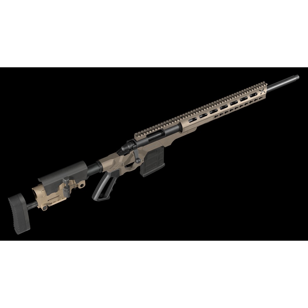 Remington M700 Tactical Sniper Rifle 3D Model – Low-Poly Game Asset, FBX - View 18