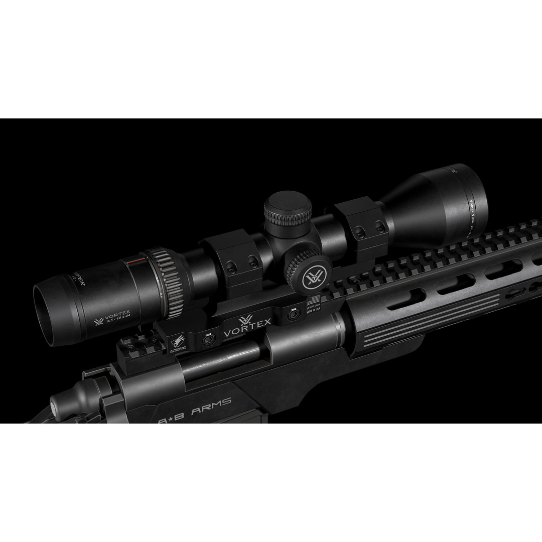 Remington M700 Tactical Sniper Rifle 3D Model – Low-Poly Game Asset, FBX - View 33