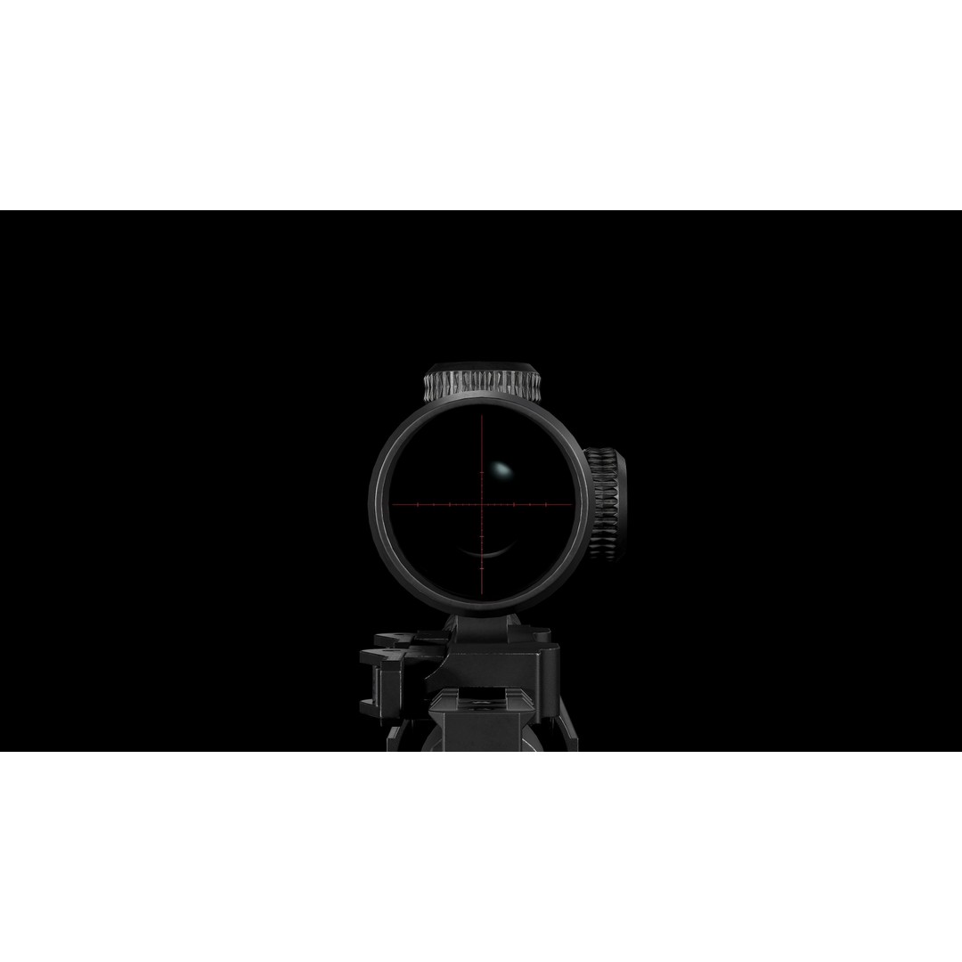Remington M700 Tactical Sniper Rifle 3D Model – Low-Poly Game Asset, FBX - View 35