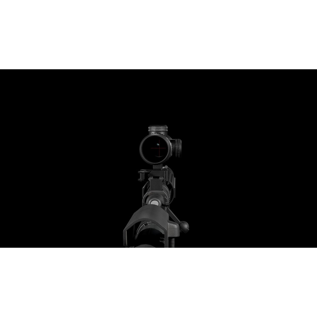 Remington M700 Tactical Sniper Rifle 3D Model – Low-Poly Game Asset, FBX - View 36