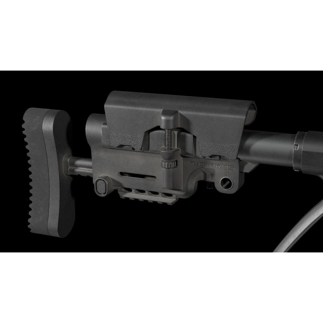 Remington M700 Tactical Sniper Rifle 3D Model – Low-Poly Game Asset, FBX - View 42