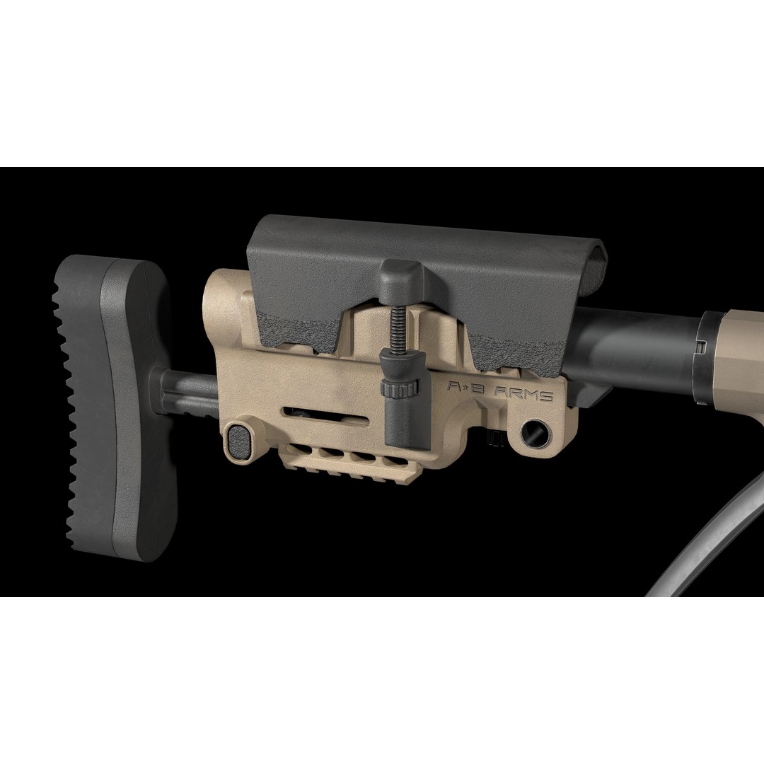 Remington M700 Tactical Sniper Rifle 3D Model – Low-Poly Game Asset, FBX - View 43