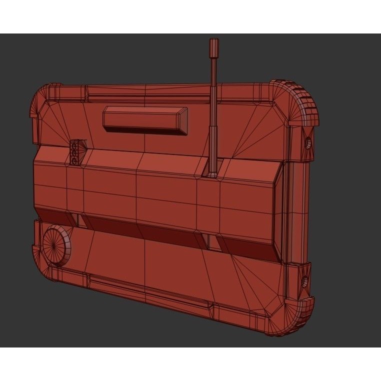 Military Tablet Phone 3D Model – Low Poly Game Asset, PBR Textures