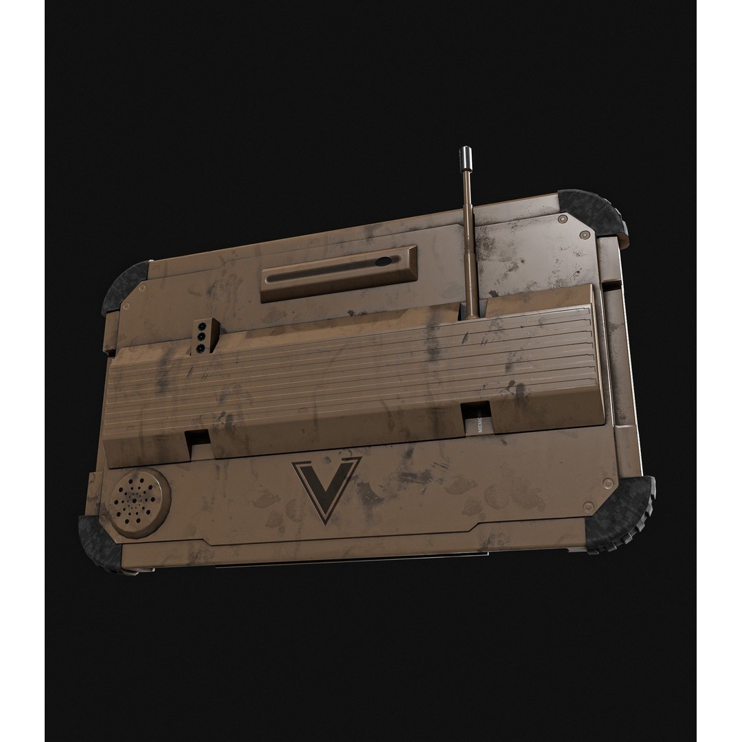 Military Tablet Phone 3D Model – Low Poly Game Asset, PBR Textures - View 10