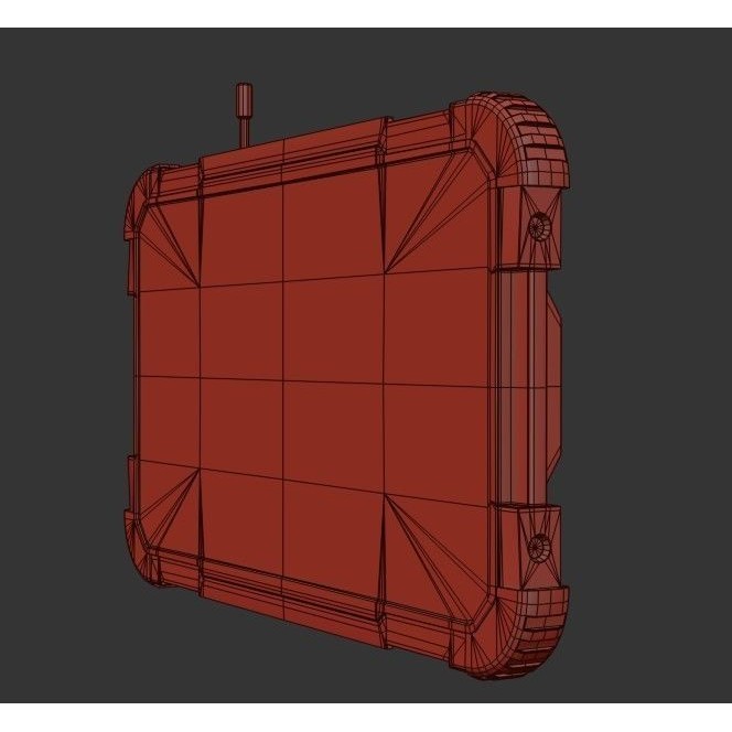 Military Tablet Phone 3D Model – Low Poly Game Asset, PBR Textures - View 16