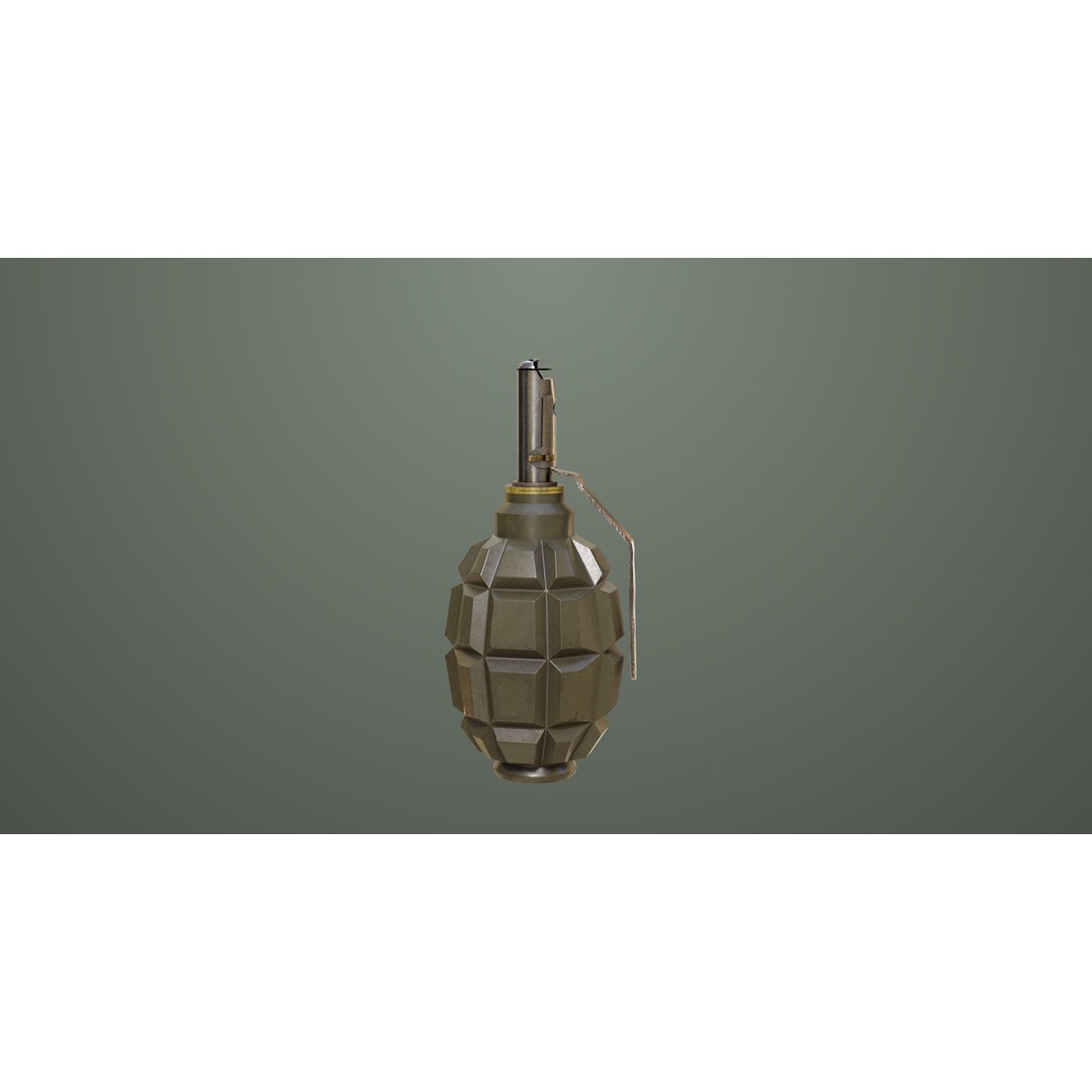 Fragmentation Grenades 3D Model – Low Poly PBR Game Asset, FBX - View 10