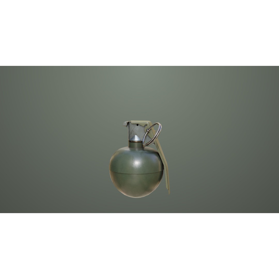Fragmentation Grenades 3D Model – Low Poly PBR Game Asset, FBX - View 15