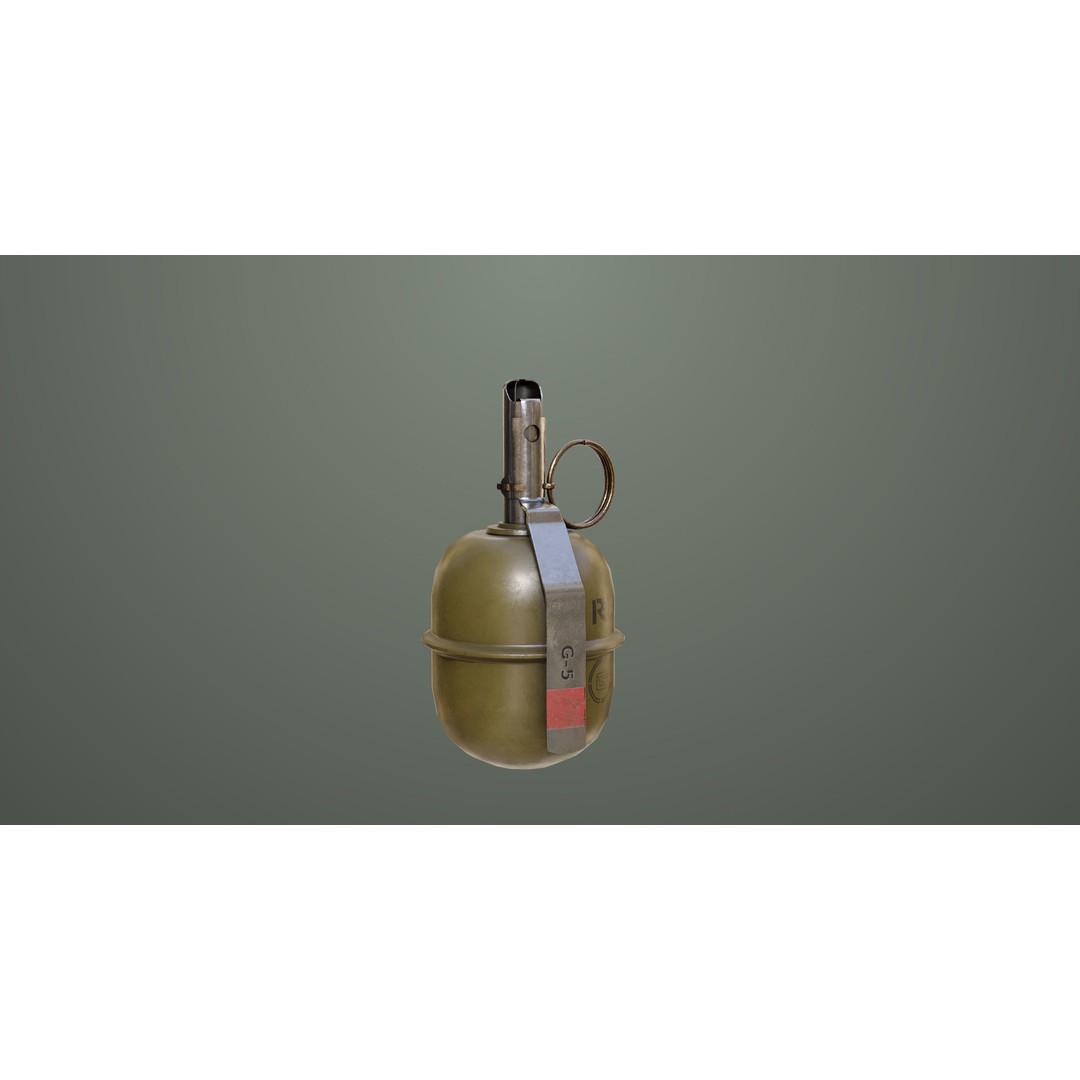Fragmentation Grenades 3D Model – Low Poly PBR Game Asset, FBX - View 18
