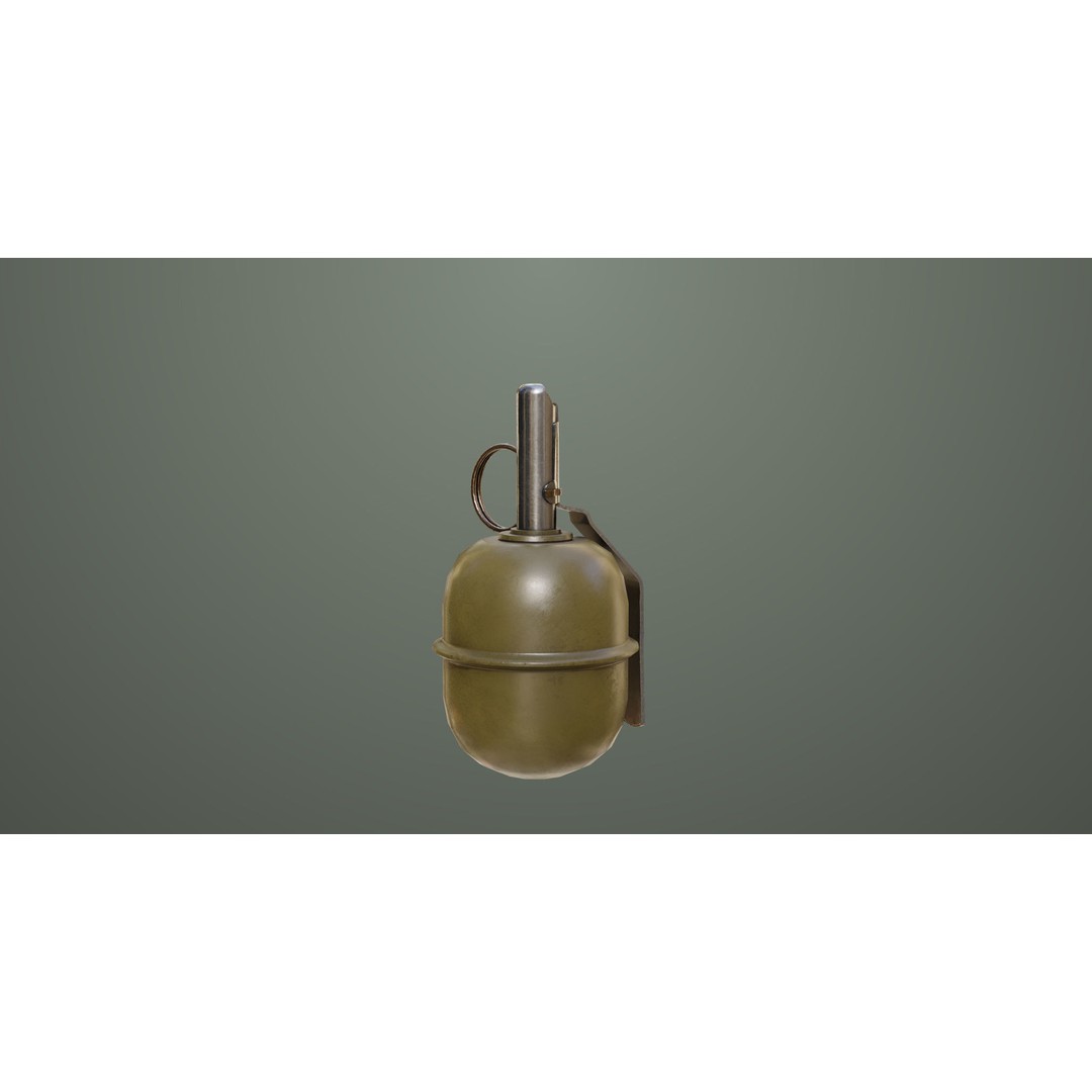 Fragmentation Grenades 3D Model – Low Poly PBR Game Asset, FBX - View 19