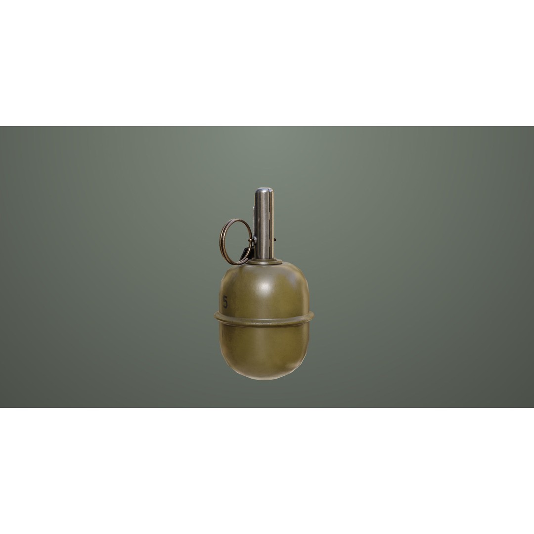 Fragmentation Grenades 3D Model – Low Poly PBR Game Asset, FBX - View 20