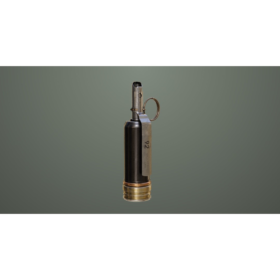 Fragmentation Grenades 3D Model – Low Poly PBR Game Asset, FBX - View 22