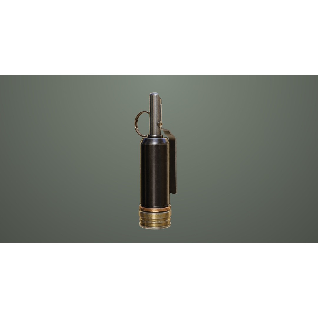 Fragmentation Grenades 3D Model – Low Poly PBR Game Asset, FBX - View 23