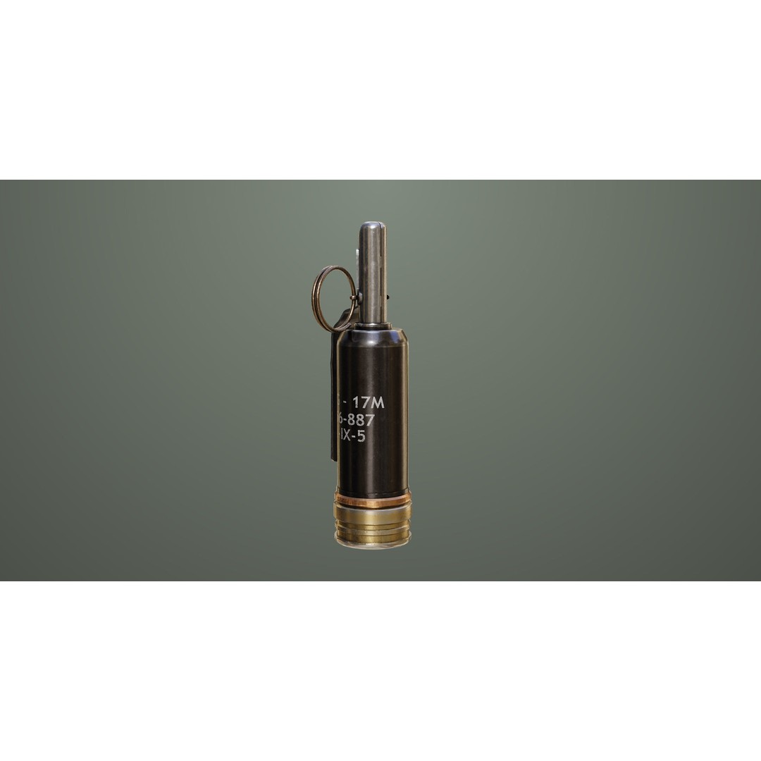 Fragmentation Grenades 3D Model – Low Poly PBR Game Asset, FBX - View 24