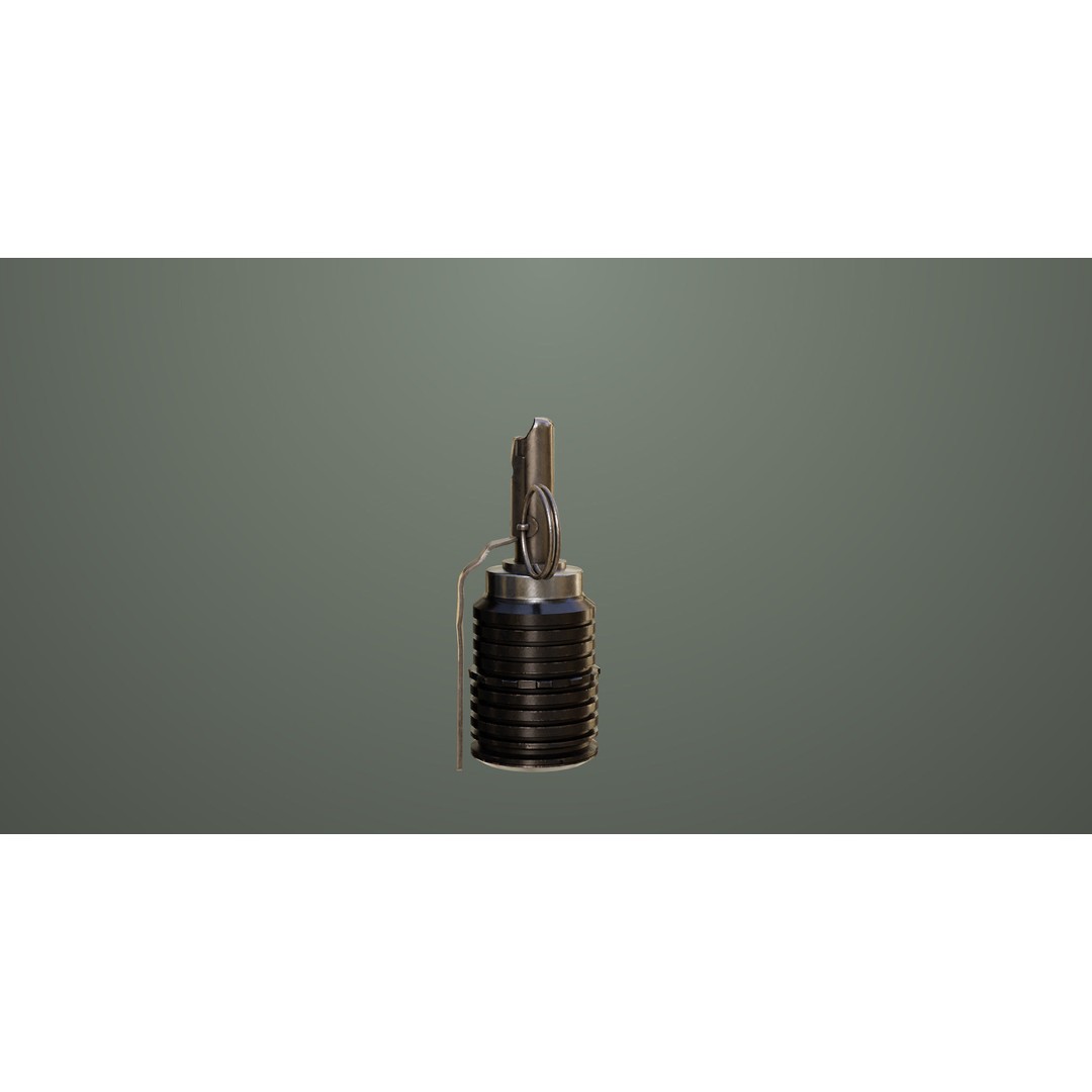 Fragmentation Grenades 3D Model – Low Poly PBR Game Asset, FBX - View 28