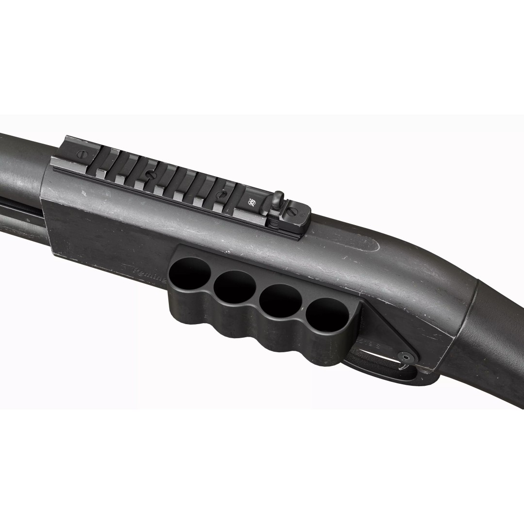 Remington 870 Shotgun 3D Model – Low Poly Tactical Game Asset, FBX - View 10