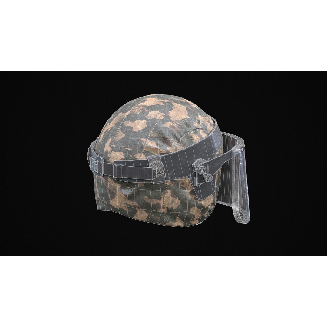 Kiver-M Helmet 3D Model – PBR Low-Poly Game Asset, FBX - View 5