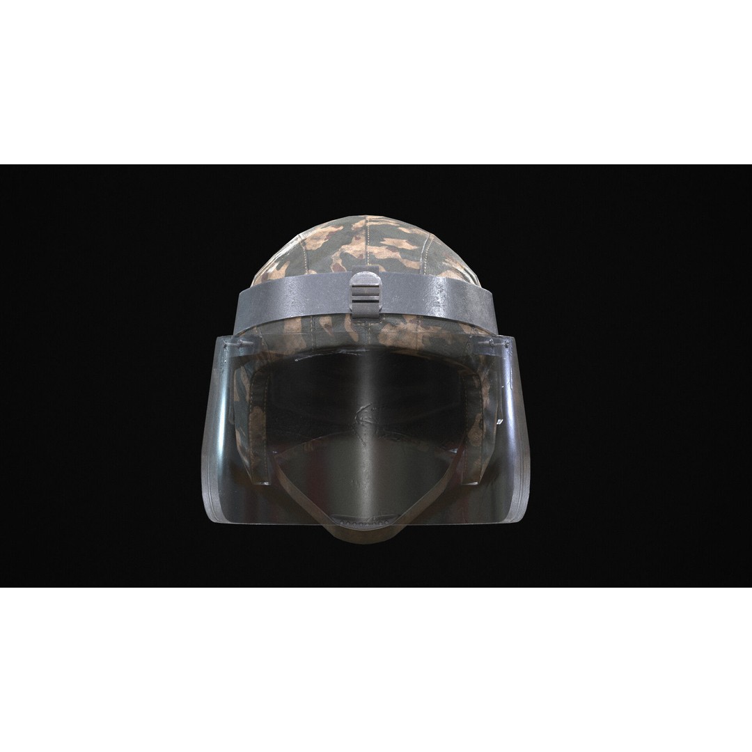 Kiver-M Helmet 3D Model – PBR Low-Poly Game Asset, FBX - View 6