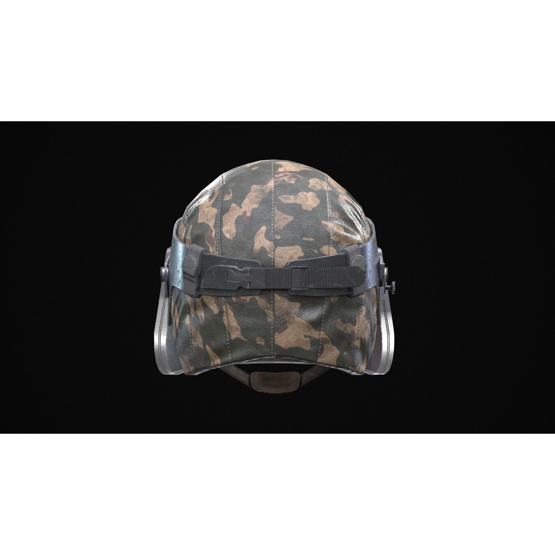 Kiver-M Helmet 3D Model – PBR Low-Poly Game Asset, FBX - View 7