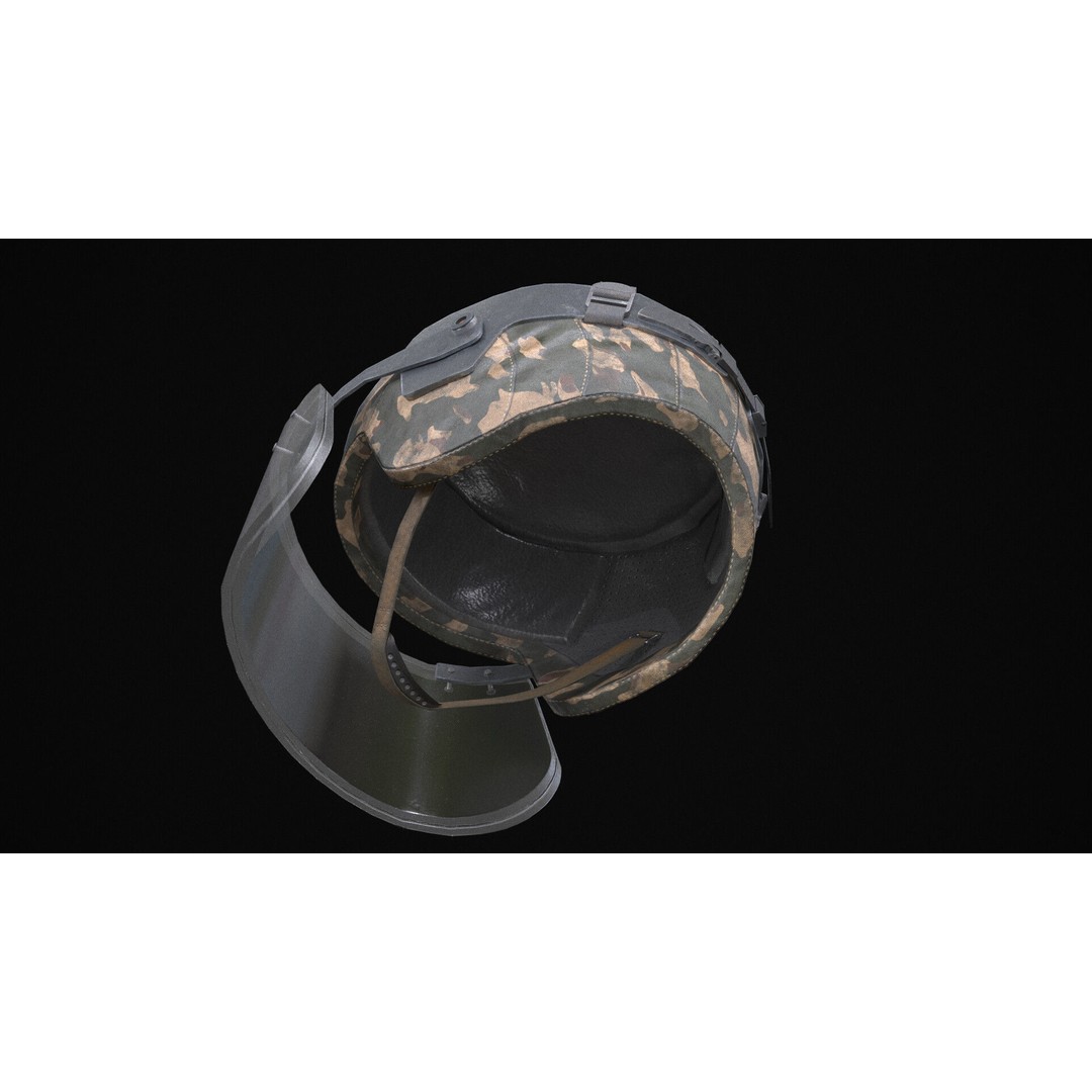 Kiver-M Helmet 3D Model – PBR Low-Poly Game Asset, FBX - View 8