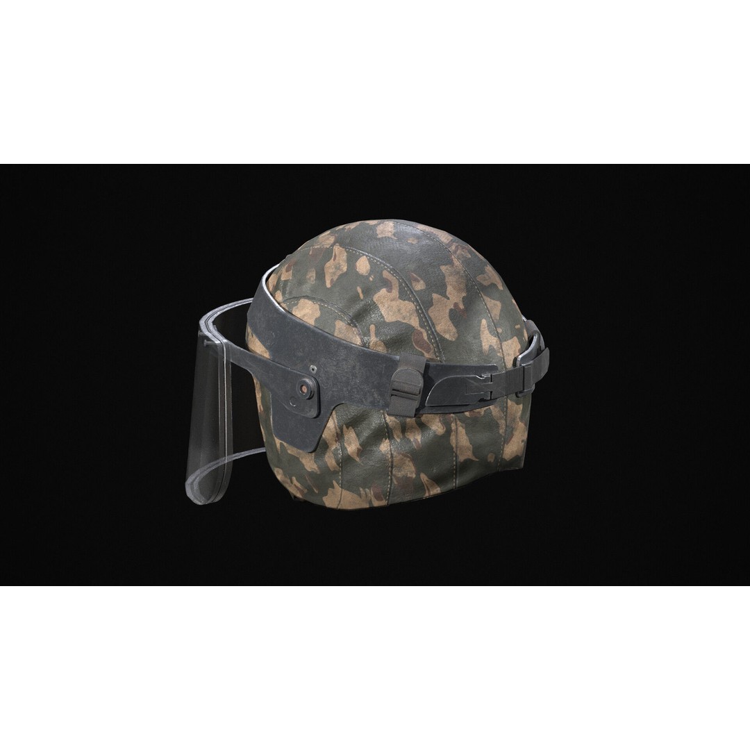 Kiver-M Helmet 3D Model – PBR Low-Poly Game Asset, FBX - View 9