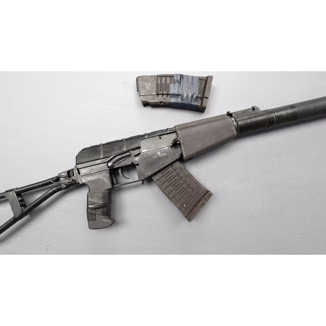 AS VAL 3D Model – Low Poly Game Ready Rifle with PBR Textures - View 2