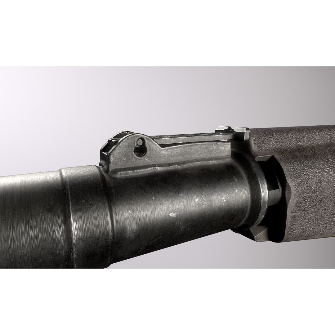 AS VAL 3D Model – Low Poly Game Ready Rifle with PBR Textures - View 6