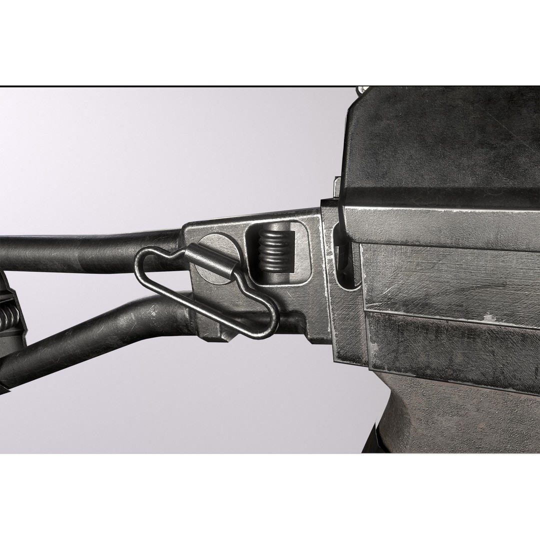 AS VAL 3D Model – Low Poly Game Ready Rifle with PBR Textures - View 8