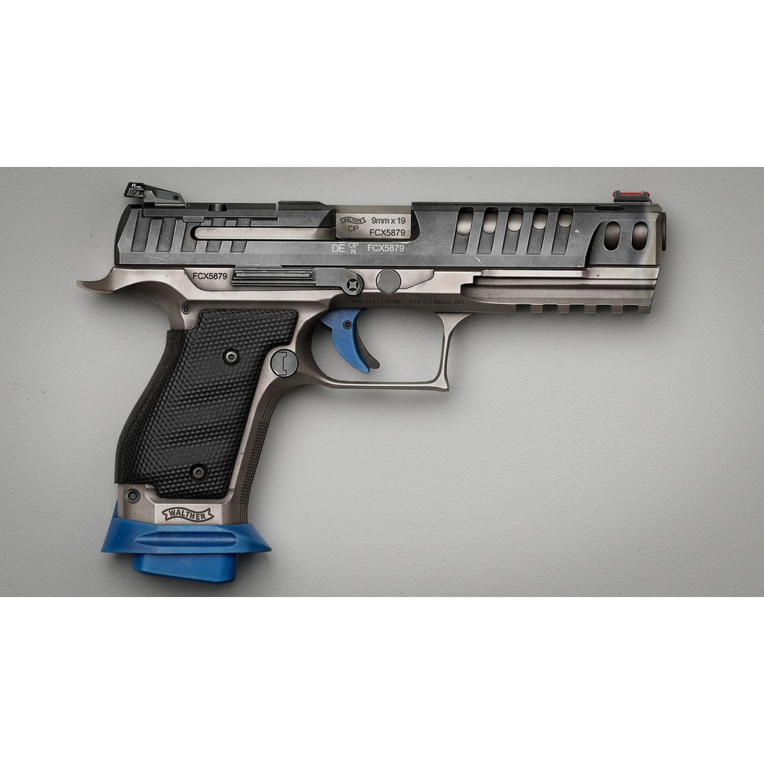 Walther PPQ 3D Model – Low Poly Game-Ready Pistol, FBX, OBJ - View 3