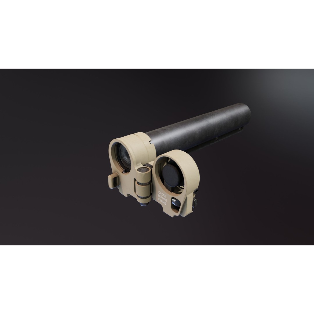 LT Folding Stock Adapter 3D Model – Low Poly PBR Game Asset, FBX - View 6
