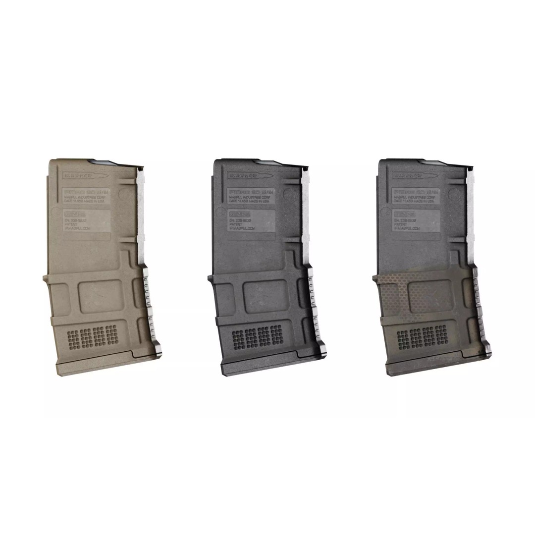 MAGPUL PMAG GEN M3 20 Round 3D Model – Low Poly Game Asset, FBX - View 3