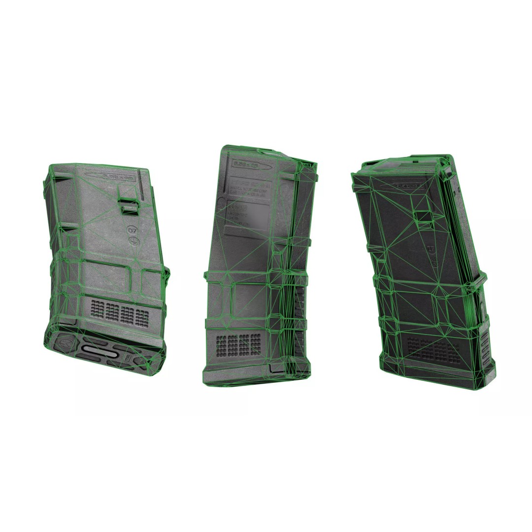 MAGPUL PMAG GEN M3 20 Round 3D Model – Low Poly Game Asset, FBX - View 9