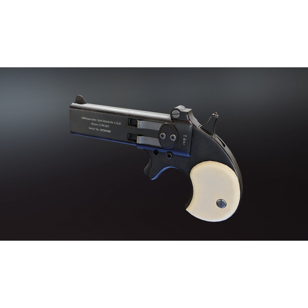 Gyrojet Weapons 3D Model – Low Poly Rigged Military Guns, FBX - View 10