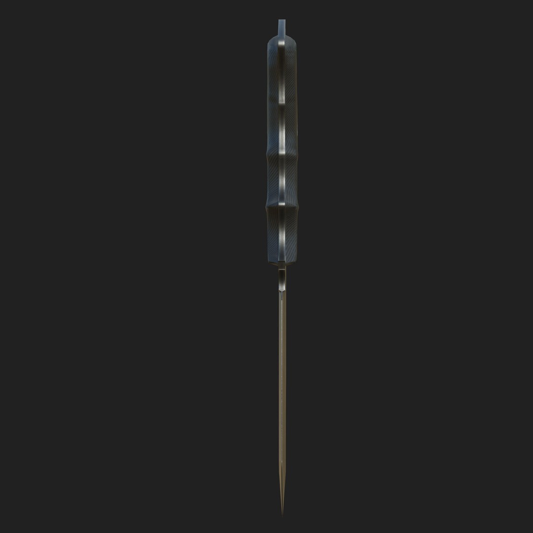 M-Tech Knife 3D Model – Low Poly PBR Game Ready Asset, FBX, Blender - View 15