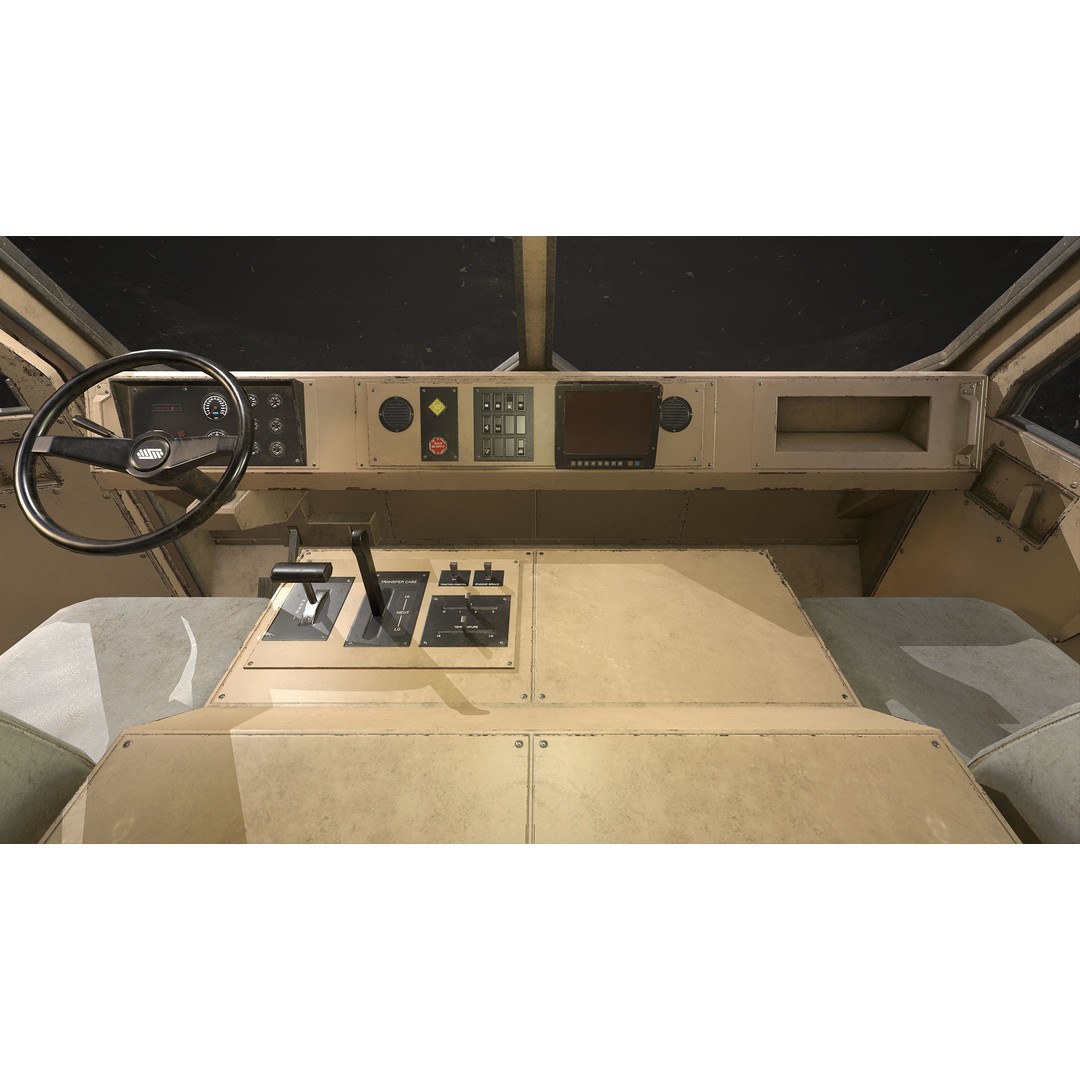 Military Wrecker Truck 3D Model – Low Poly Game-Ready Asset, FBX - View 27