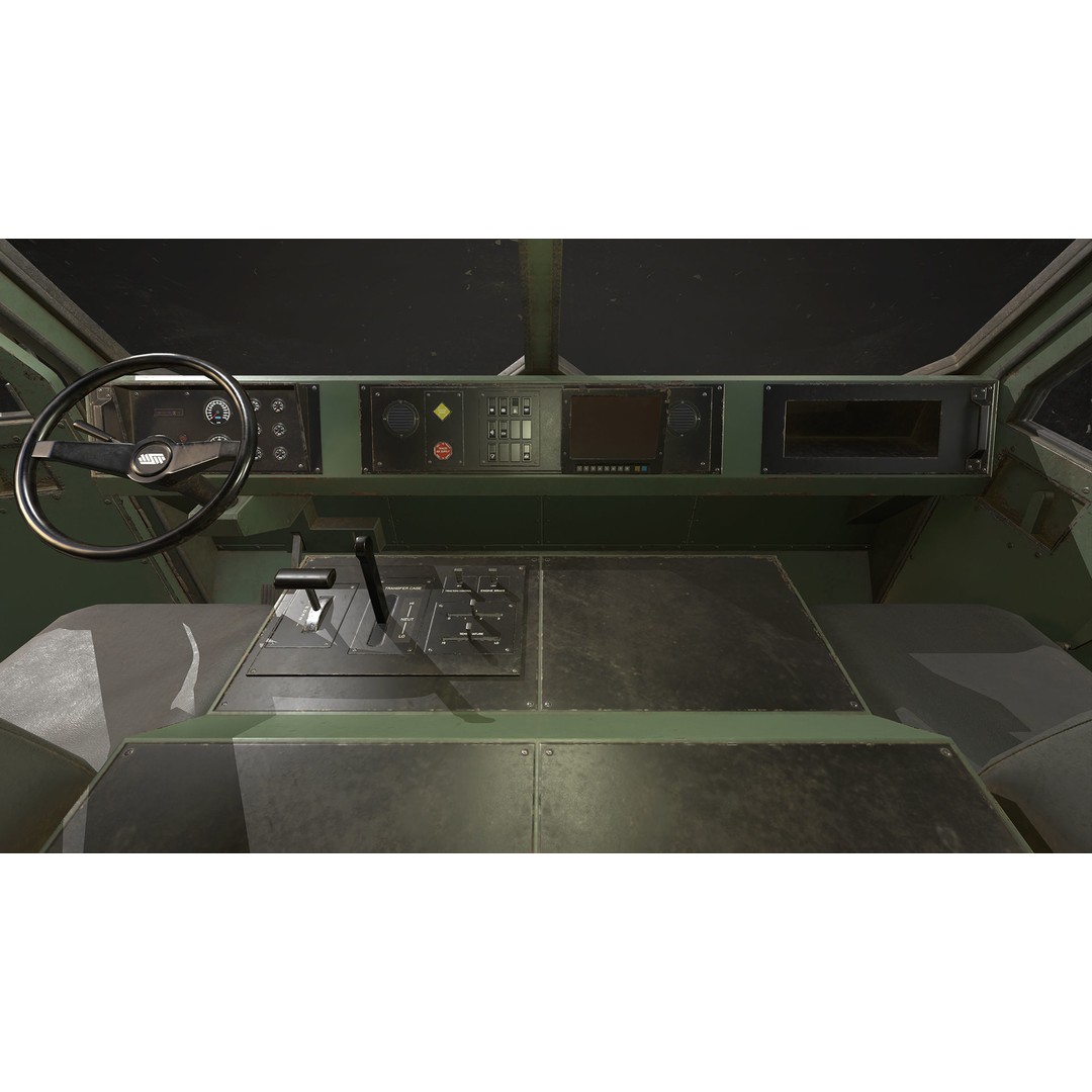 Military Wrecker Truck 3D Model – Low Poly Game-Ready Asset, FBX - View 28