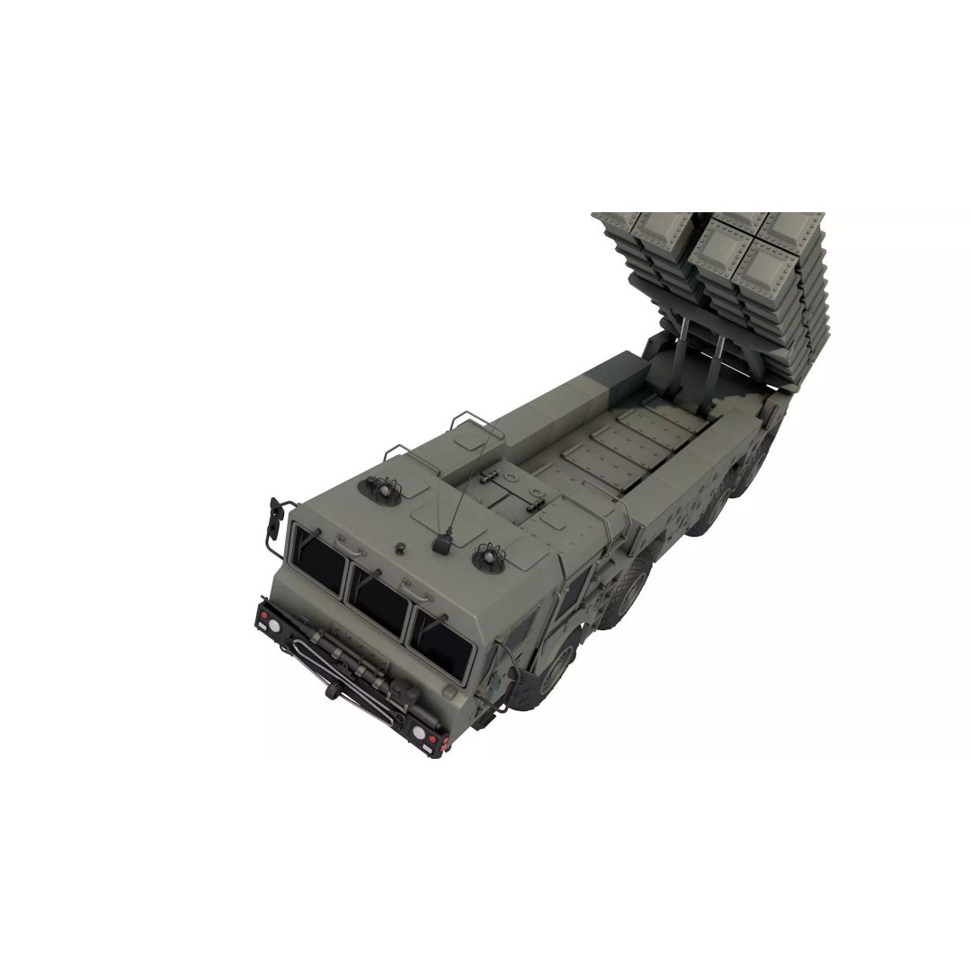 Polonez Multiple Launch Rocket System 3D Model – High-Quality Game Asset, FBX, OBJ - View 4