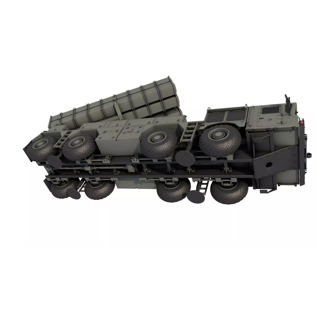 Polonez Multiple Launch Rocket System 3D Model – High-Quality Game Asset, FBX, OBJ - View 5
