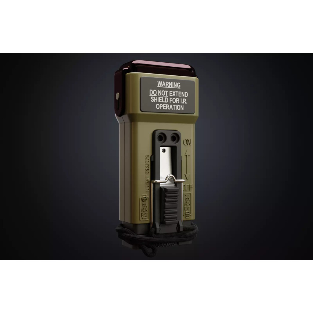 MS-2000 M2 Strobe Marker Light 3D Model – High Poly Game Asset, Blender - View 2