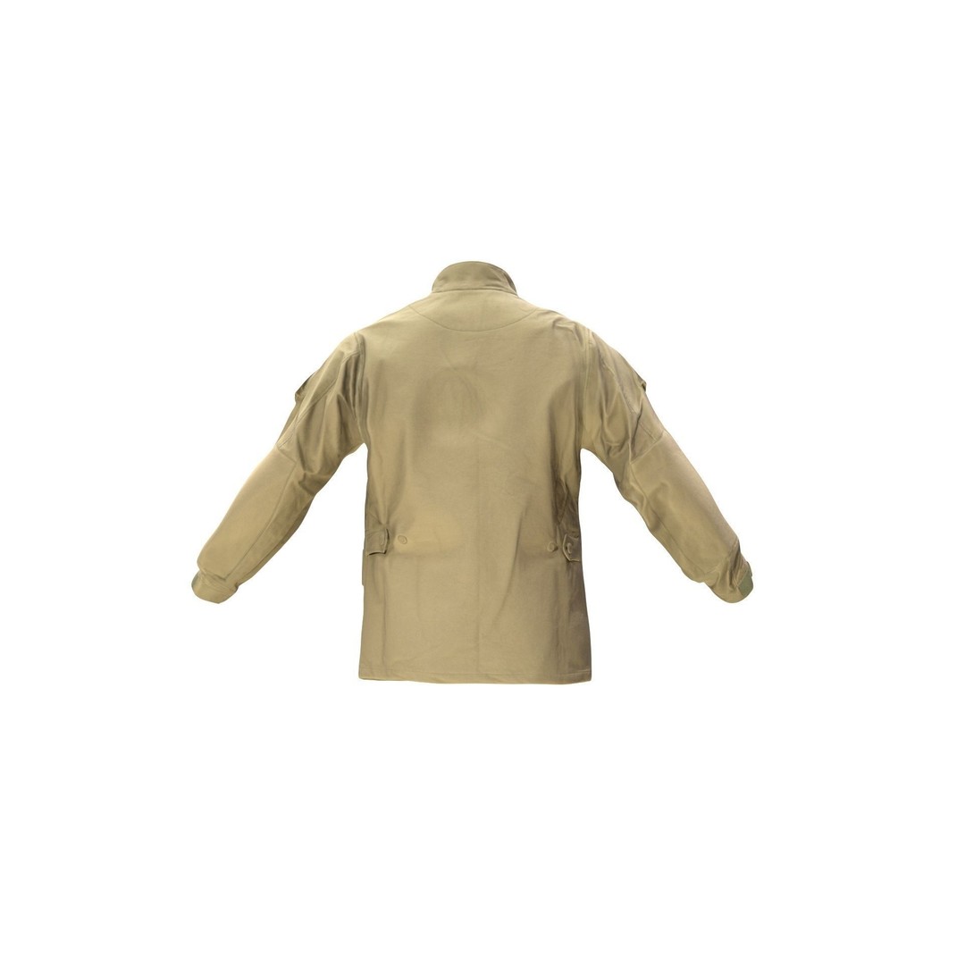 Jacket 3D Model – Low Poly Rigged Military Outfit, FBX, Blender - View 8