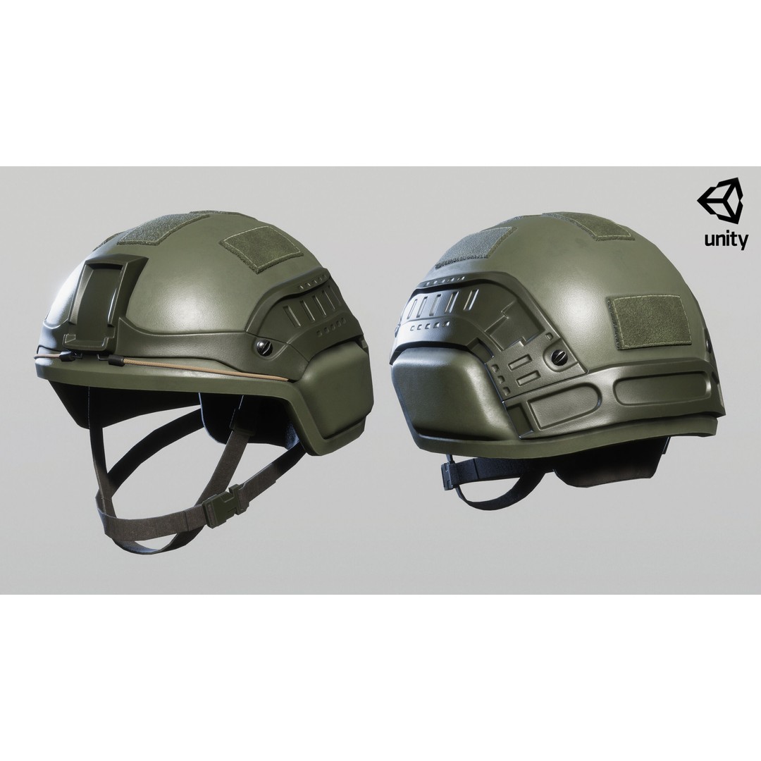 Helmet 3D Model – Low Poly Game-Ready Armor for Unity & Unreal - View 10