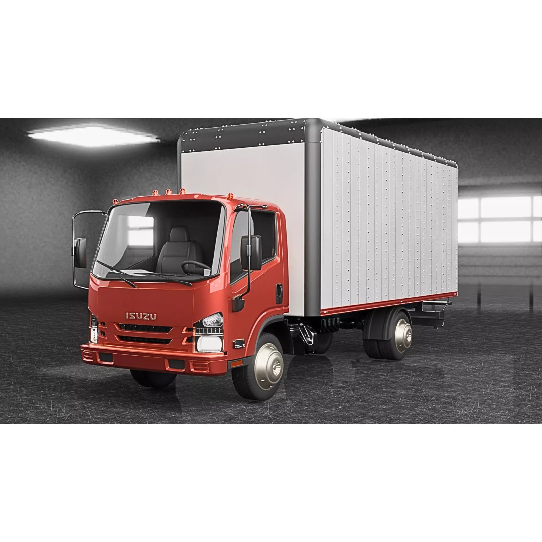 ISUZU Truck 3D Model – Rigged Vehicle with Multi-Format Support - View 2