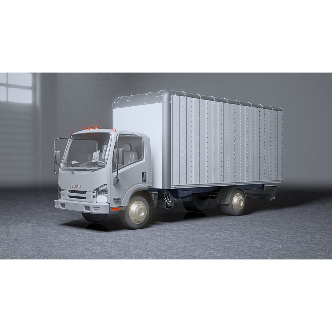 ISUZU Truck 3D Model – Rigged Vehicle with Multi-Format Support - View 3