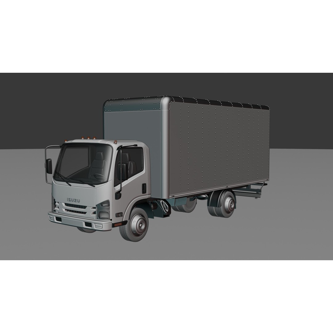 ISUZU Truck 3D Model – Rigged Vehicle with Multi-Format Support - View 5