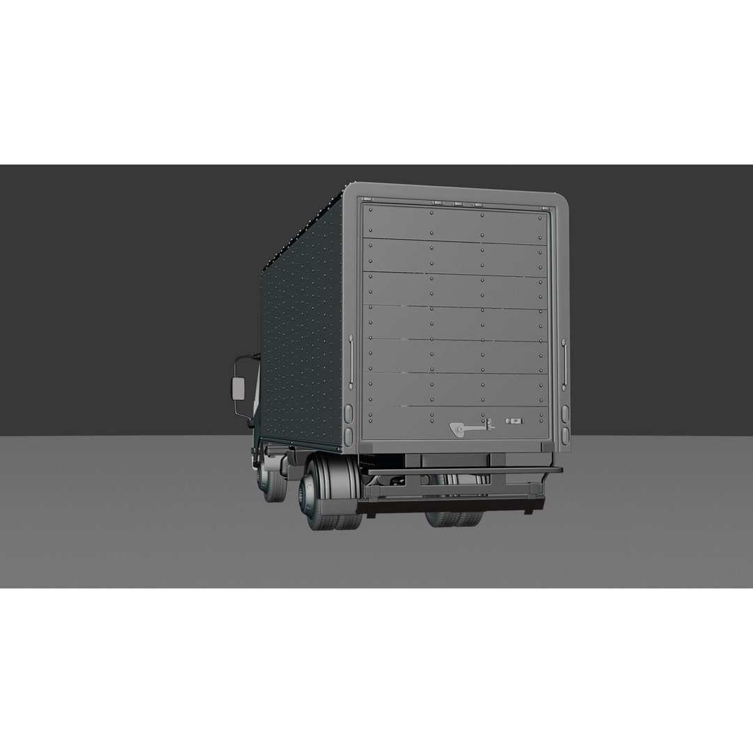 ISUZU Truck 3D Model – Rigged Vehicle with Multi-Format Support - View 7