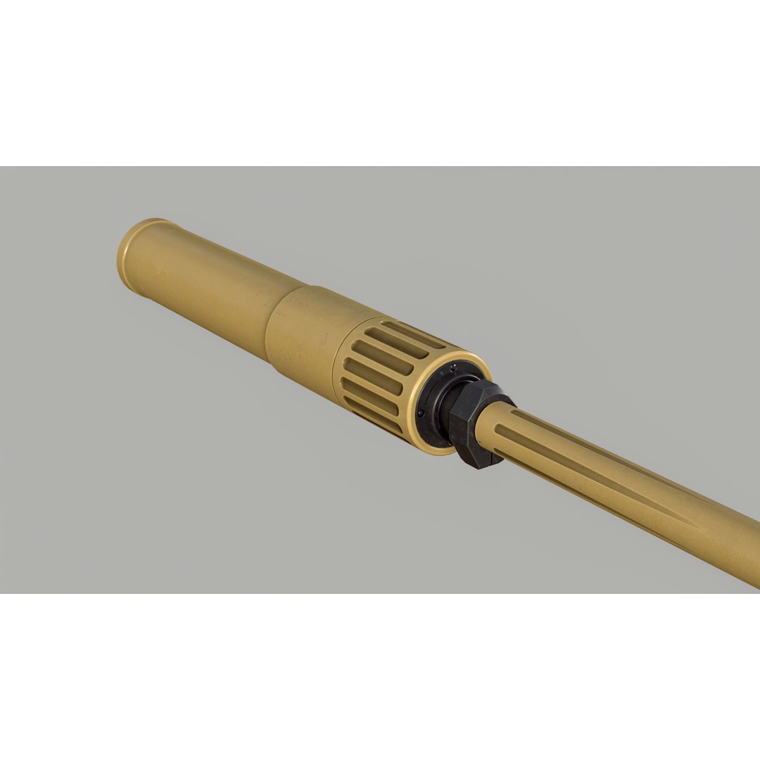Haenel RS9 3D Model – Low Poly Game Ready Rifle, FBX - View 12