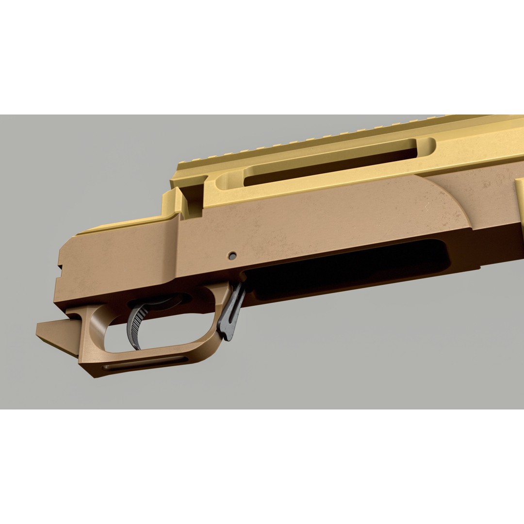 Haenel RS9 3D Model – Low Poly Game Ready Rifle, FBX - View 35