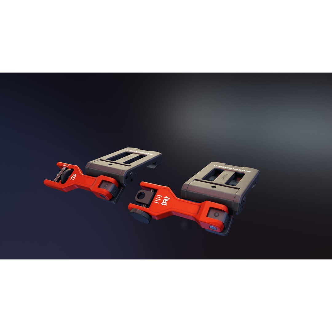 Sidewinder 2 BUIS Sights 3D Model – Low Poly PBR Asset, FBX - View 6