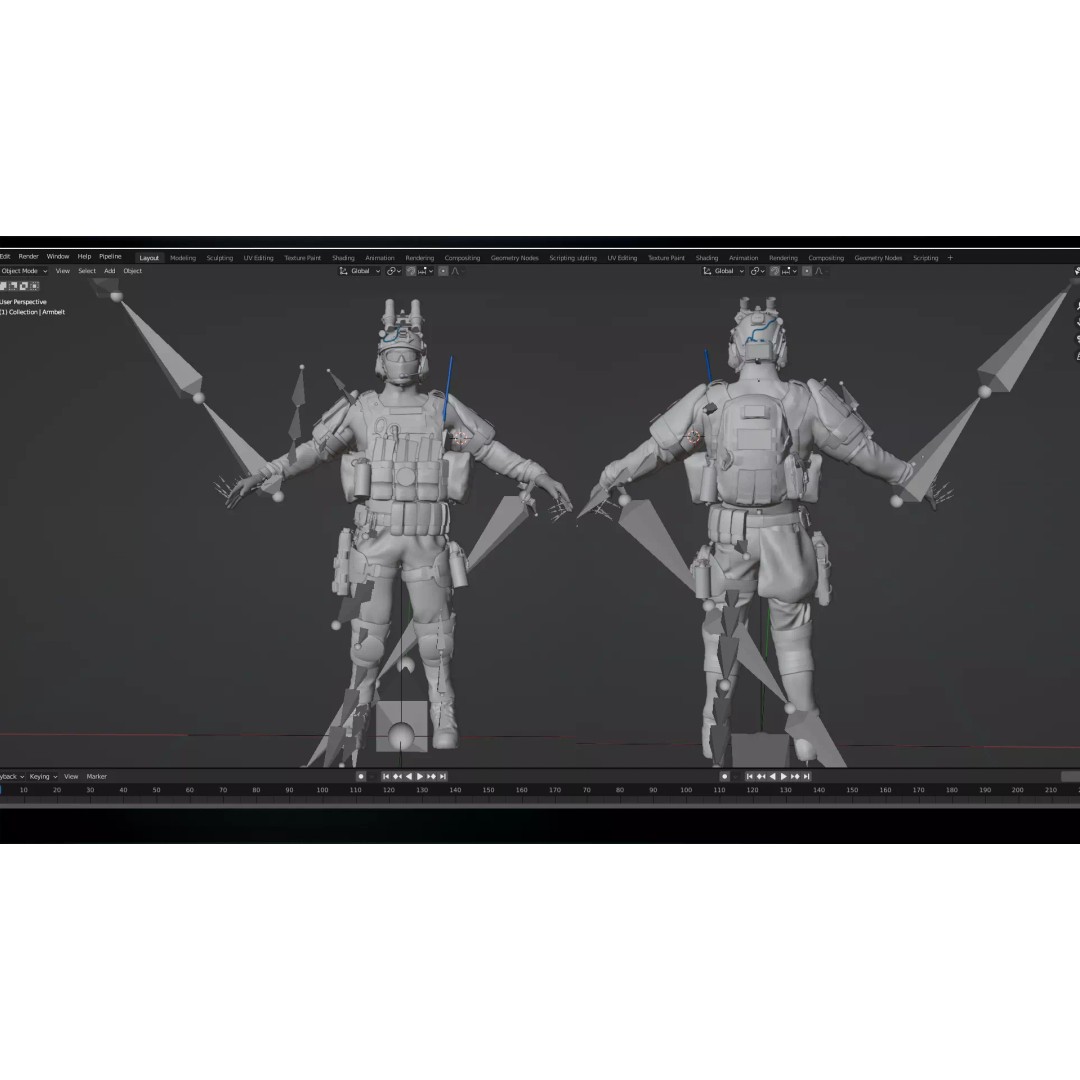 Soldier-AAA-Pack 3D Model – Low Poly Game-Ready Character, FBX