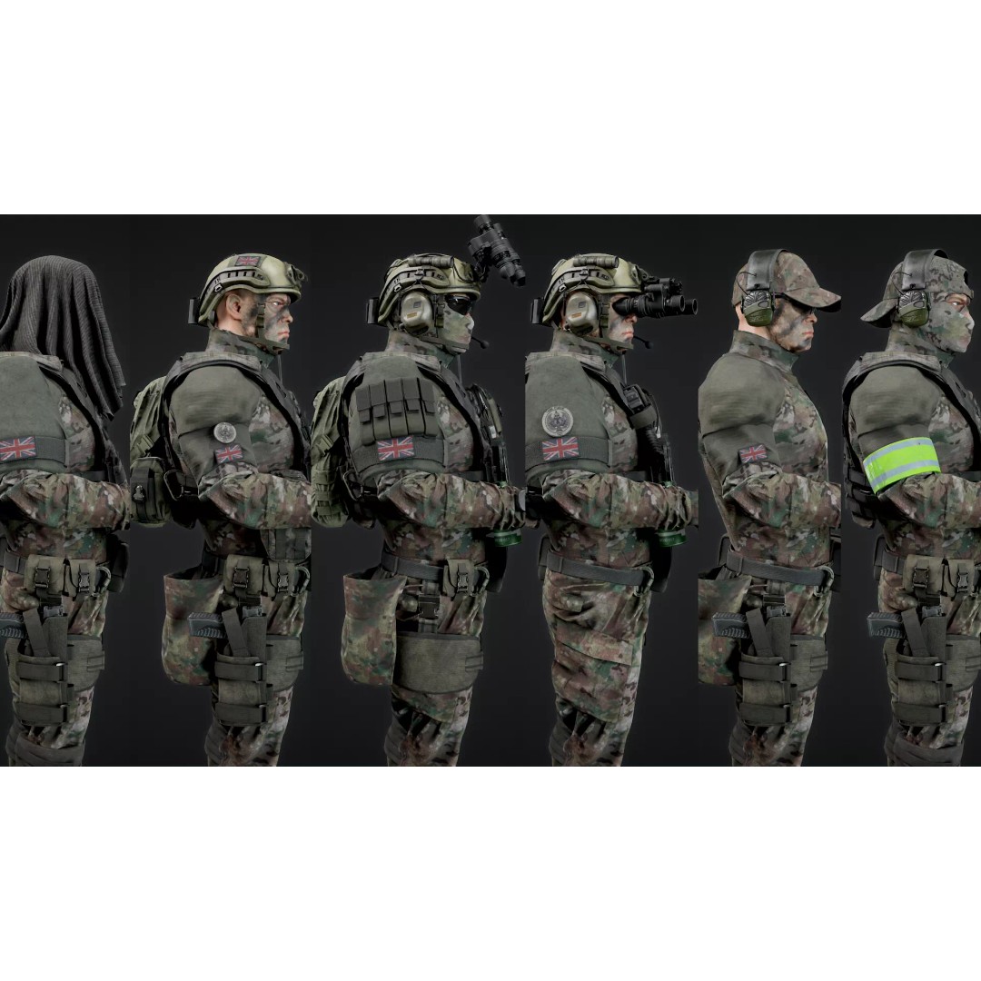 Soldier-AAA-Pack 3D Model – Low Poly Game-Ready Character, FBX - View 5